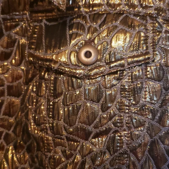 Ruby Rd. Gold metallic jacket - Picture 5 of 5